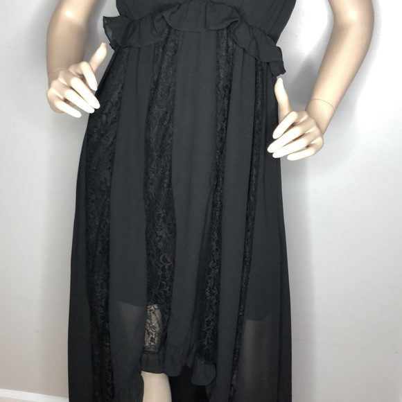Black Lacey Maxi Dress - Picture 8 of 13